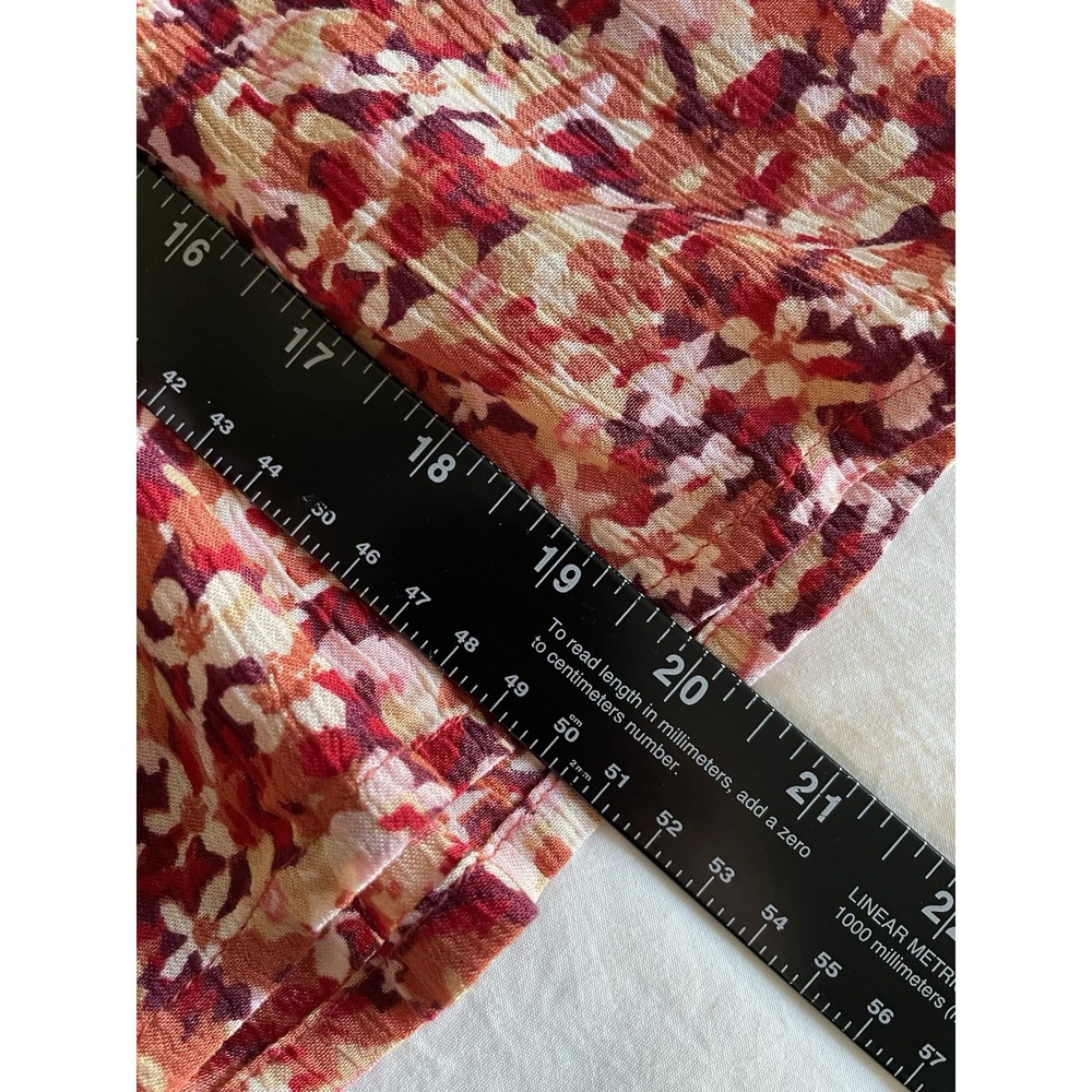FatFace Ditsy Floral Smocked Mini Skirt 10 Boho Tiered Pull On Cottagecore Fall - Picture 5 of 8
